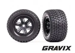 T&W X-Maxx Blk Whl Gravix Tire - 7877 1