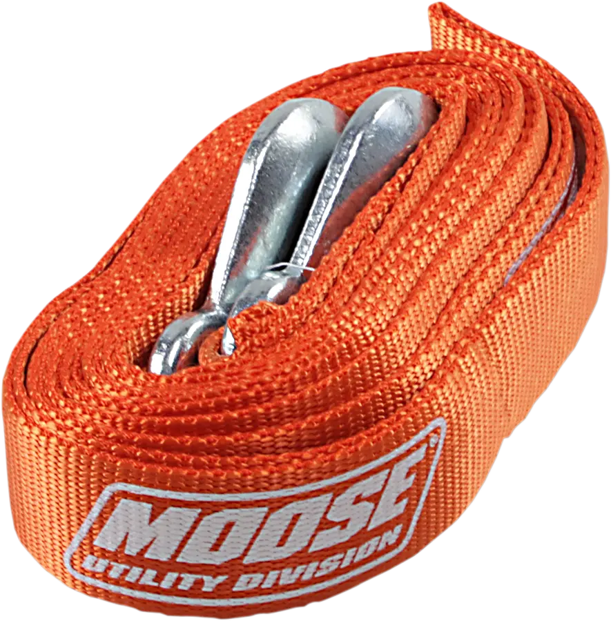 Moose Offroad Tow Strap 3920-0461 Heavy-Duty 15' Polyester With Steel Hooks 1