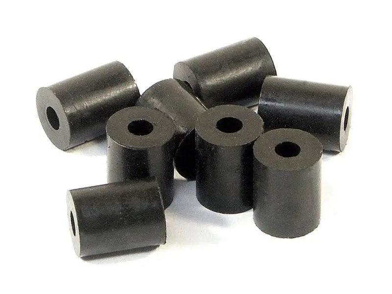 Hpi #87058 - Rubber Tube 3X8x10mm (Shaped/Black/8Pcs) 1