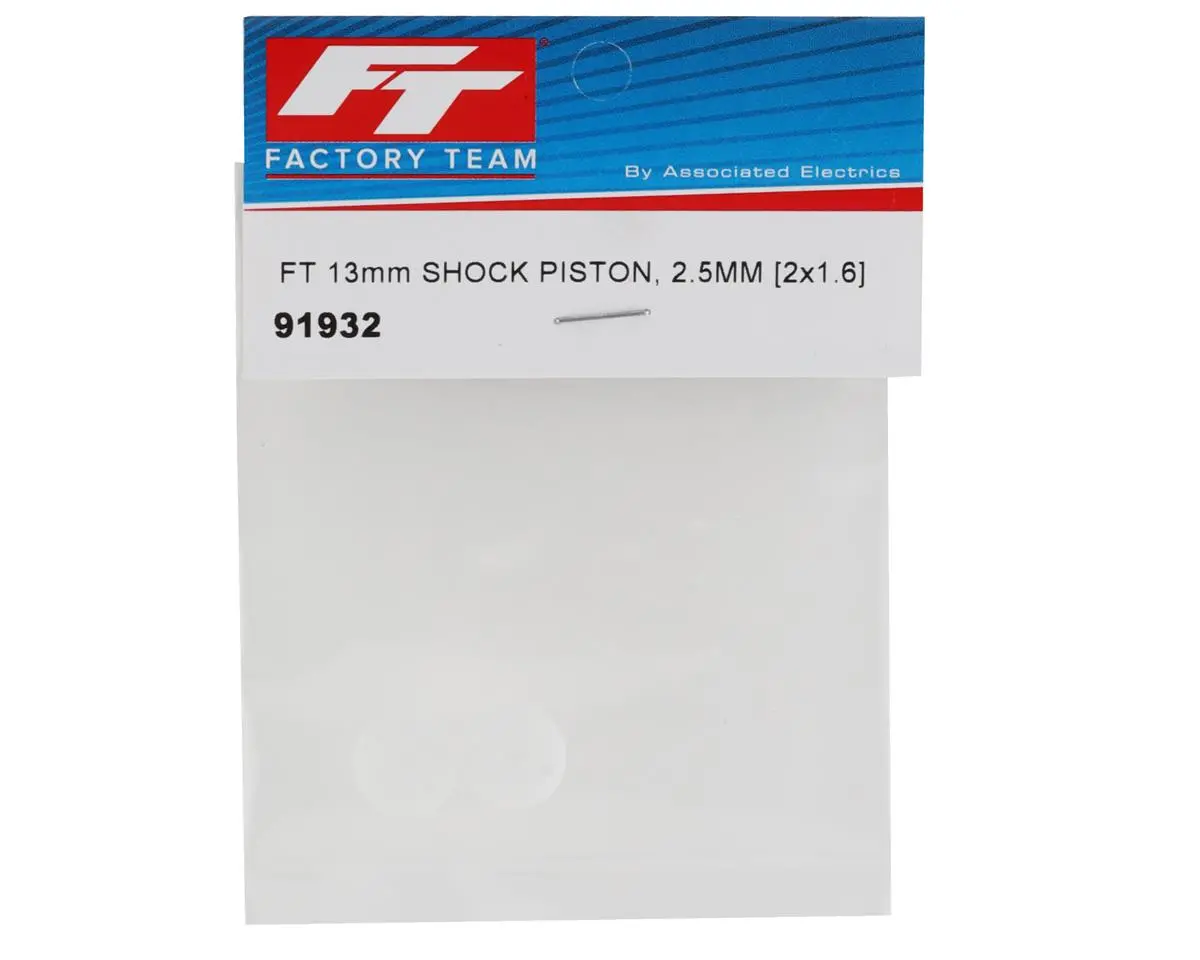 Team Associated Factory Team 13Mm 2.5Mm Shock Piston (2) (2X1.6Mm) 1