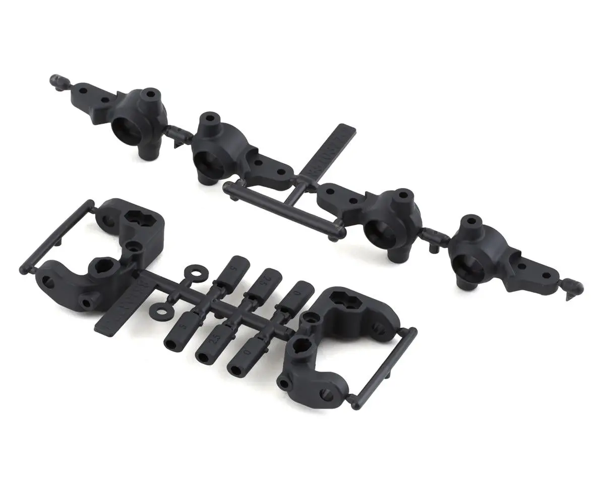 Team Associated Rc10b6.4 -1Mm Scrub Caster & Steering Blocks (Carbon) 1