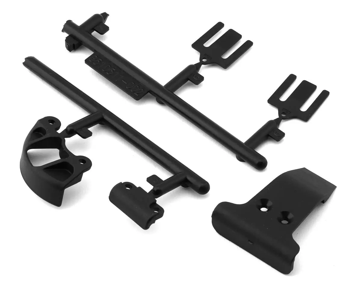 Team Associated Rc10b7 Spur Gear Cover, Bumpers & Bulkhead Shims Set 2