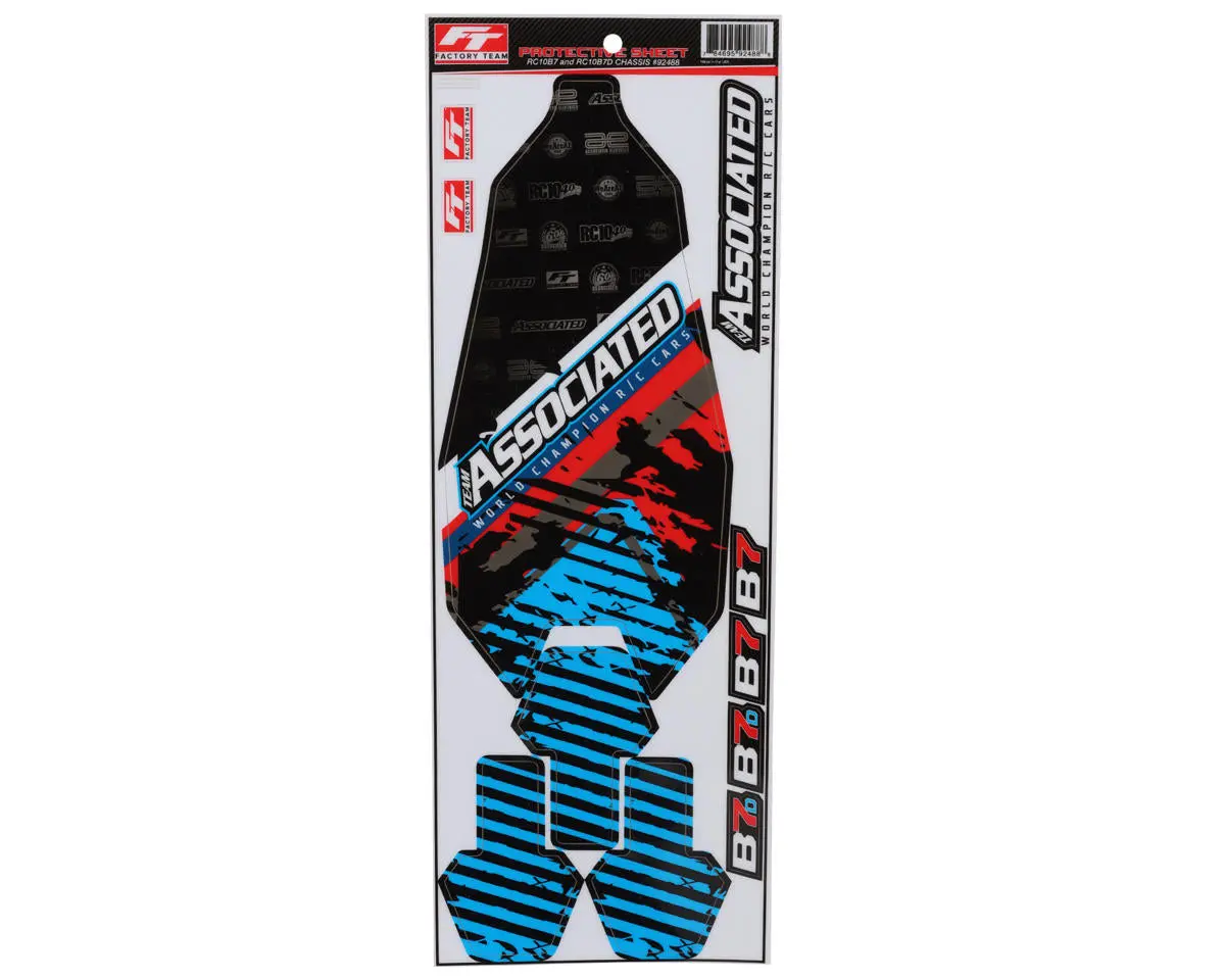 Team Associated Rc10b7 Chassis Protective Sheet (1) 1