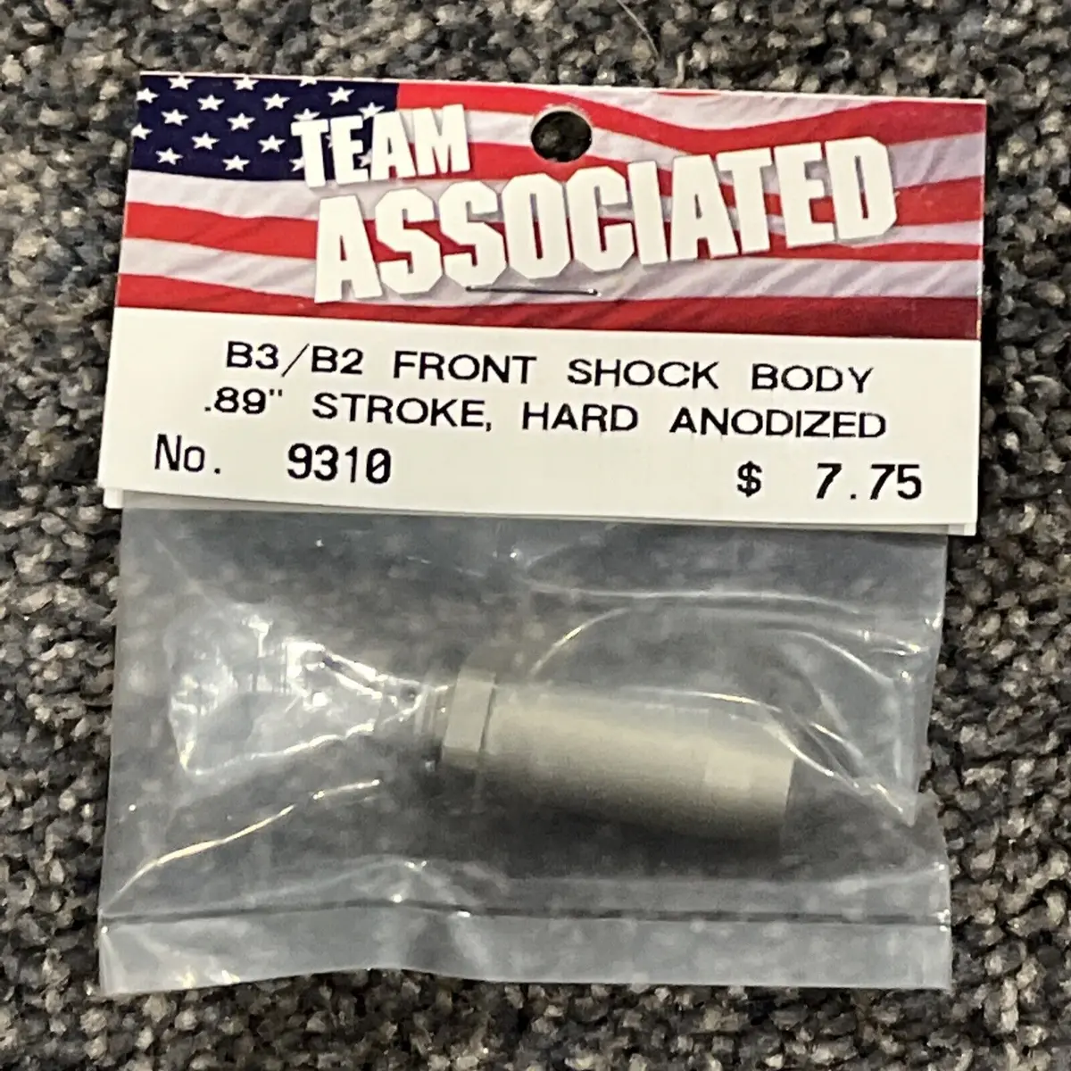 Team Associated 9310 B3/B2  Front Shock Body .89 Stroke Hard Anodized Rc10 1