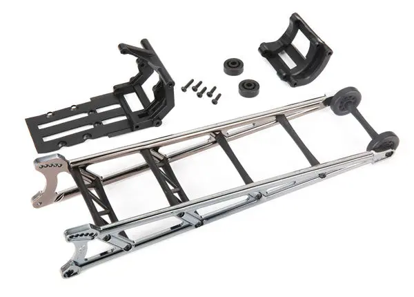 Wheelie Bar, Black Chrome (Assembled)/ Wheelie Bar Mount - 9460X 1