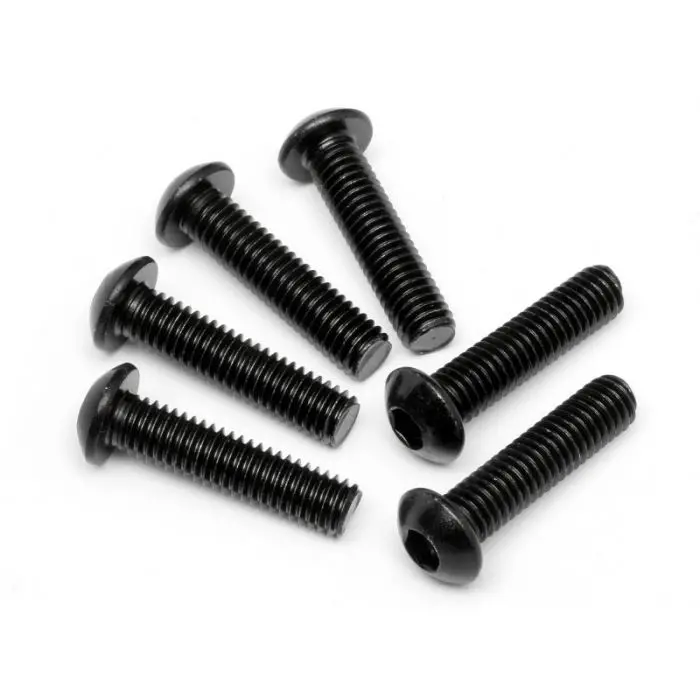 Hpi Racing 94909 Button Head Screw M6x25mm 4.0Mm Hex Socket (6 Pieces) Baja 1