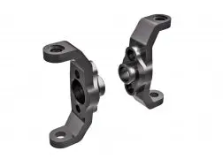 Caster Blocks, 6061-T6 Aluminum (Dark Titanium-Anodized) (Left & Right) - 9733-Gra 1