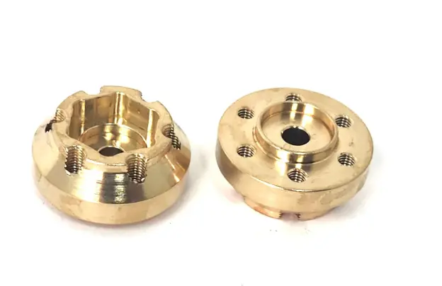 Dlux Brass Wheel Hub, 12Mm Hex 1