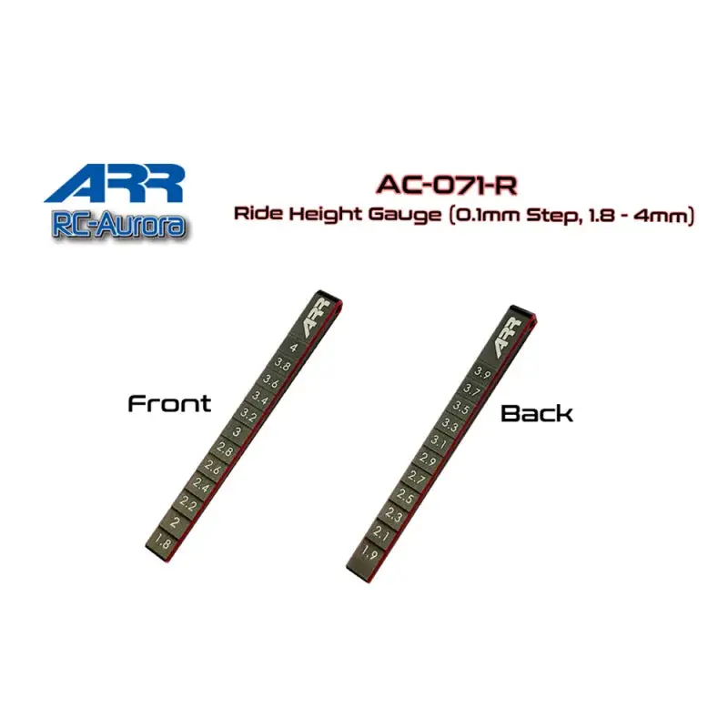 Rc-Aurora Arr Ride Height Gauge (0.1Mm Step 1.8 - 4Mm) 1