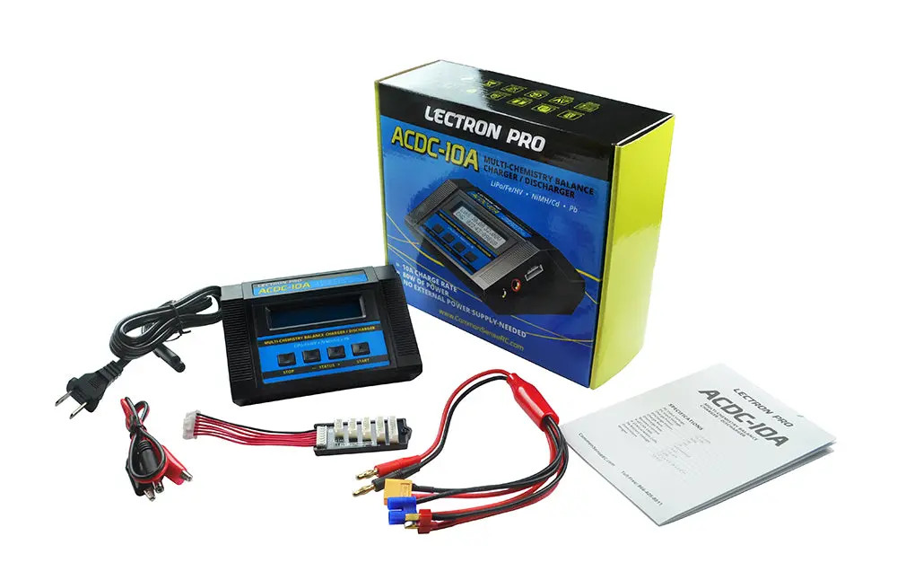 Lectron Pro Acdc-10A 1S-6S 100W 10A Multi-Chemistry Balancing Charger (Lipo/Life/Lihv/Nimh) 2