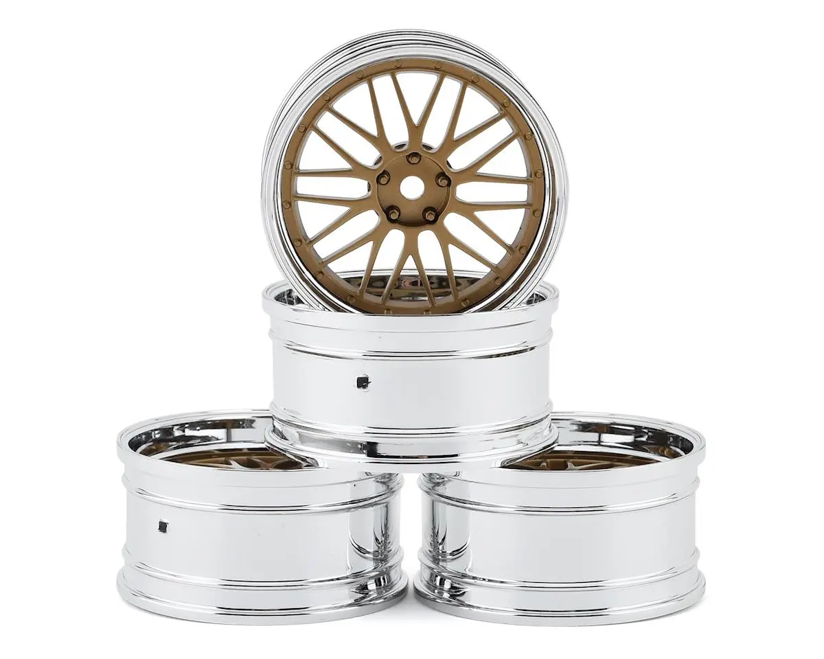Mst S-Gd Lm 21 Wheel Set (Gold) (4) (Offset Changeable) W/12Mm Hex - Mxs-832101Gd 1