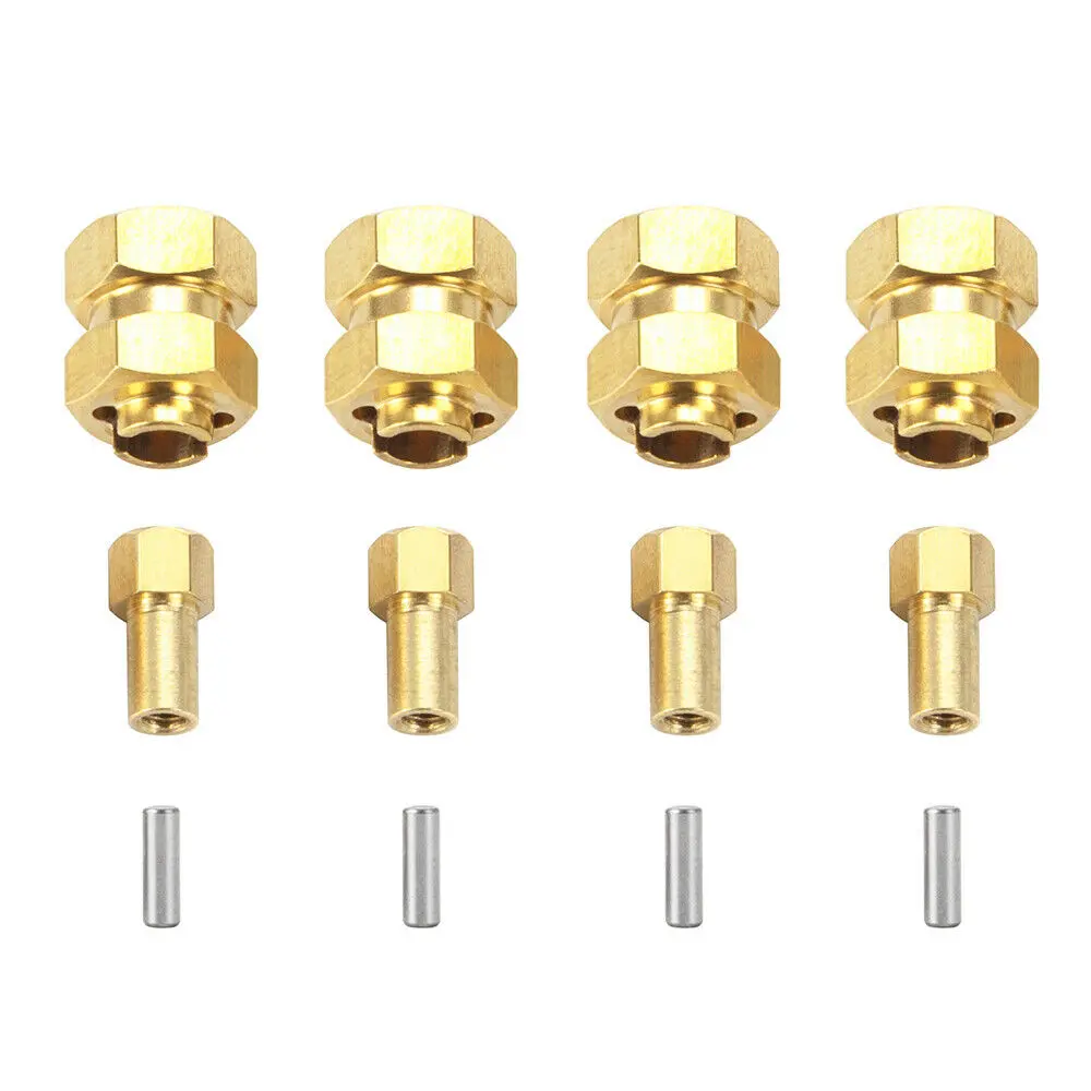 Scx24 Brass Hex Wheels Extender - Trc-092 1