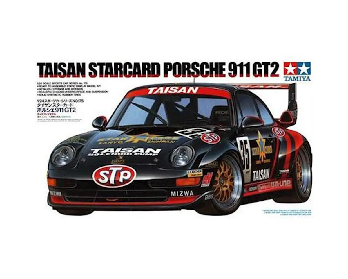 Tamiya 1/24 Taisan Starcard Porsche 911 Gt2 Model Kit - Tam24175 1