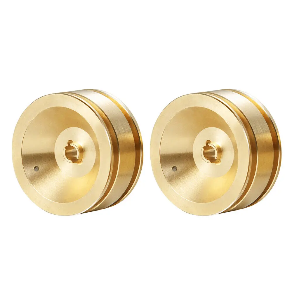 Brass Wheels For Scx24 2 Pcs - Trc-023 1