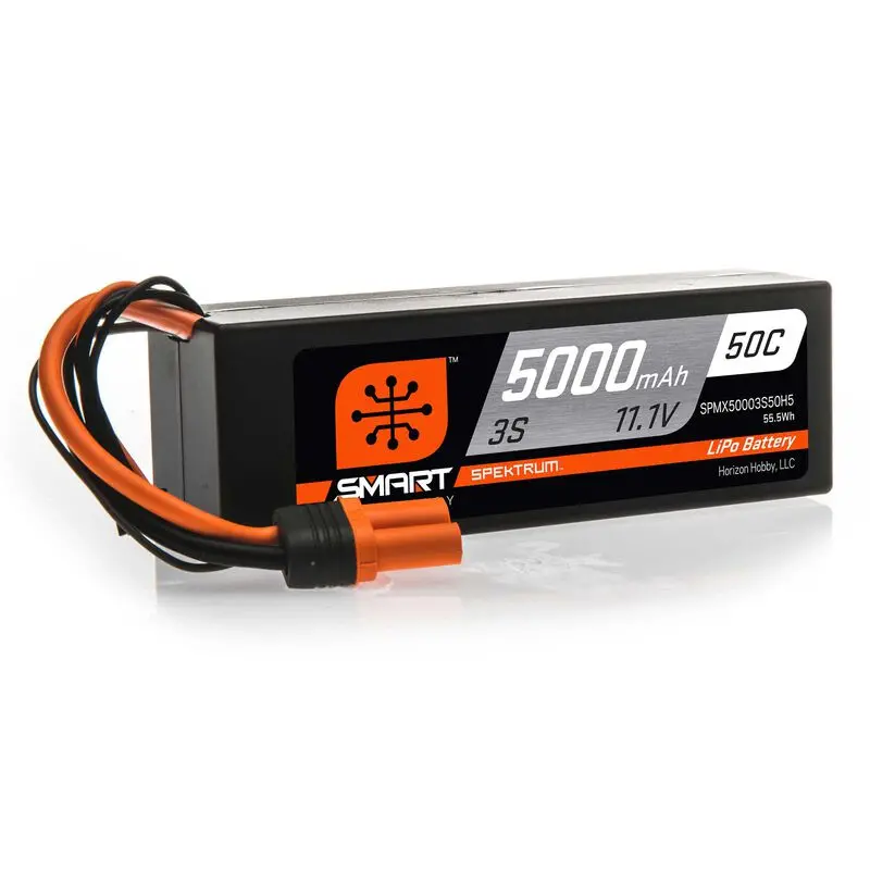 11.1V 5000Mah 3S 50C Smart Hardcase Lipo Battery Ic5 - Spmx50003s50h5 1