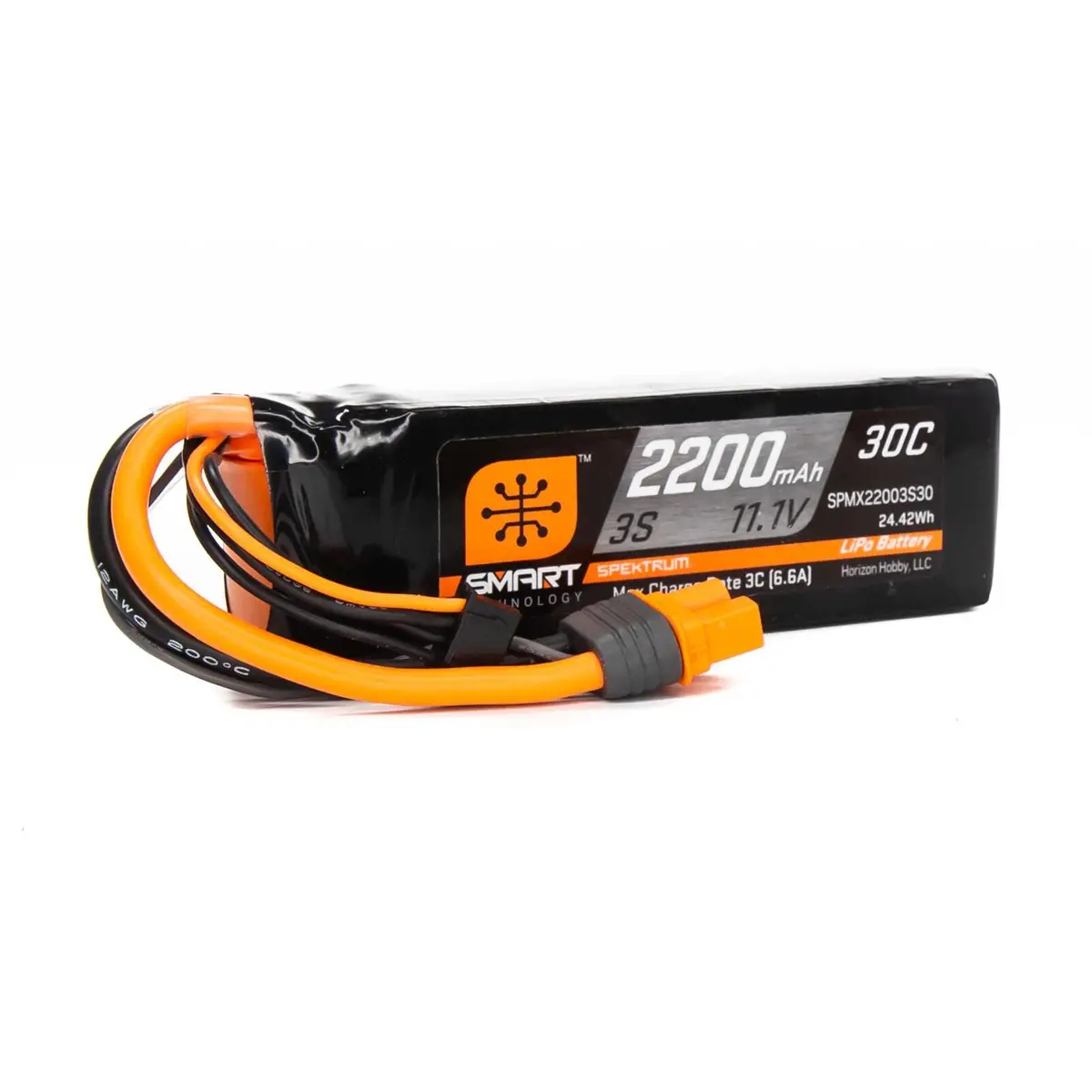 11.1V 2200Mah 3S 30C Smart Lipo Battery Ic3 - Spmx22003s30 1