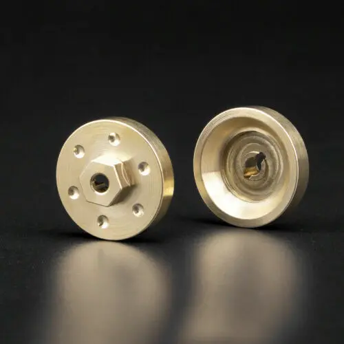 Brass Wheel Hubs 7G Each 2Pcs For Axial Scx24 - Trc-029 1