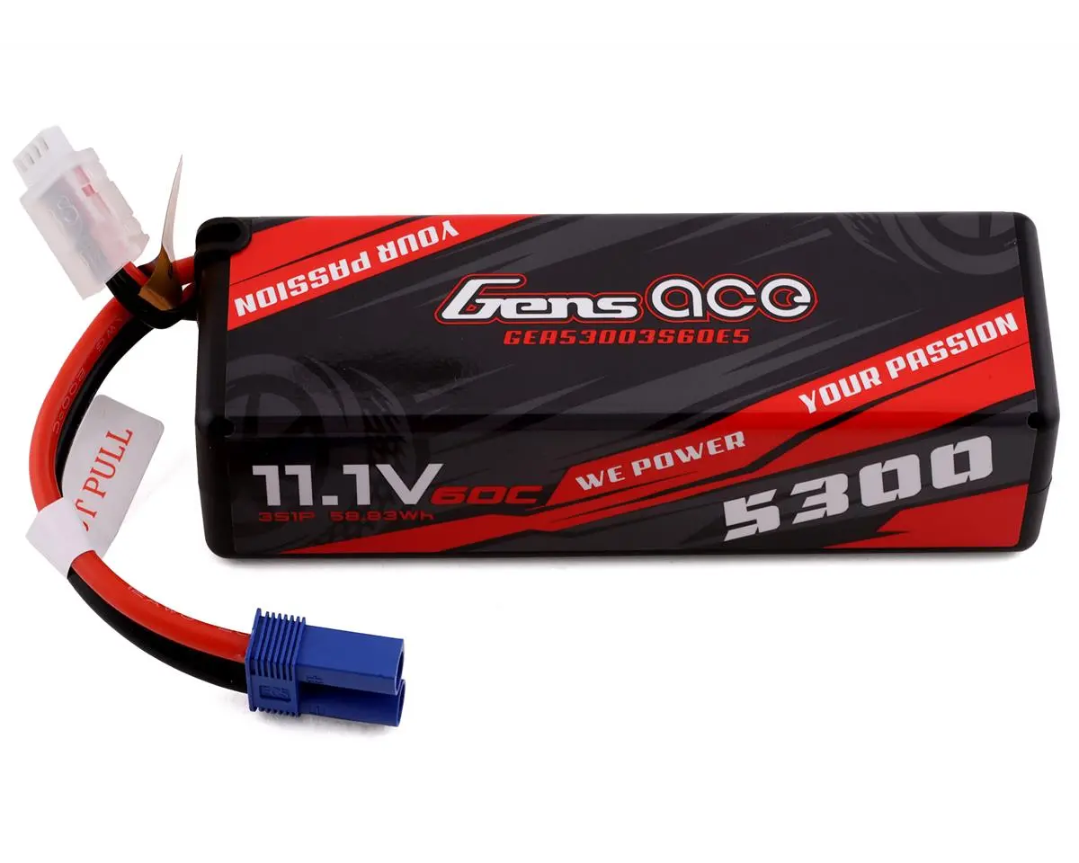 Gens Ace 3S Lipo Battery 60C (11.1V/5300Mah) W/Ec5 Connector - Gea53003s60e5 1