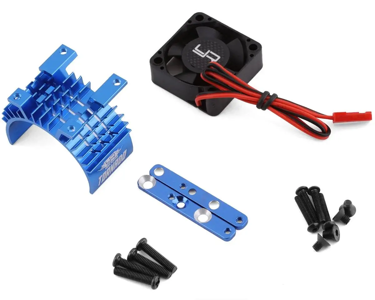Yeah Racing 540/550 Aluminum Heat Sink W/30Mm High Speed Tornado Fan (Blue) - Yea-Ya-0653Bu 1