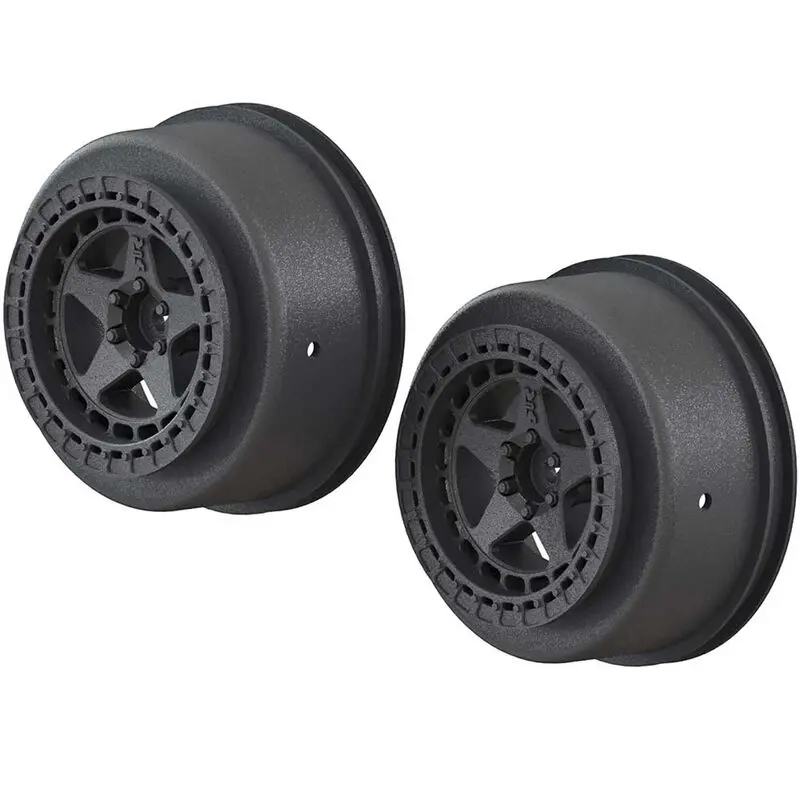 1/10 Short Course Front/Rear 2.2/3.0 Wheels, 14Mm Hex, Black (2) 1