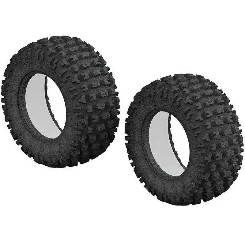 1/10 Dboots Fortress Short Course Front/Rear 3.0/2.2 Tire & Inserts (2) 1