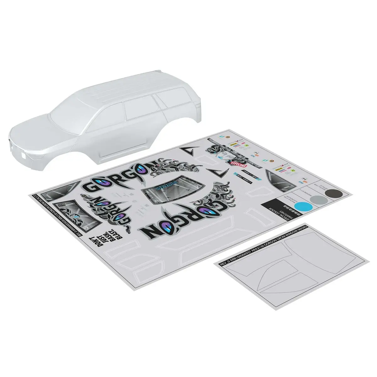 Arrma Gorgon Grom Body, Clear 1