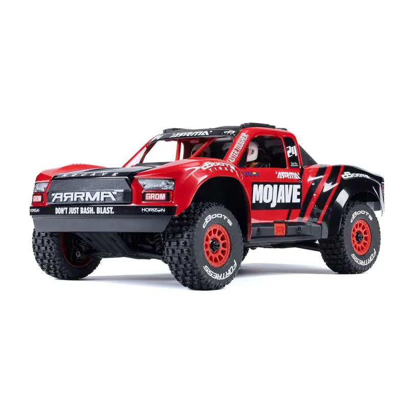 Arrma Mojave Grom Mega 380 Brushed 4X4 Small Scale Desert Truck Rtr With Battery & Charger, Red/Black 1