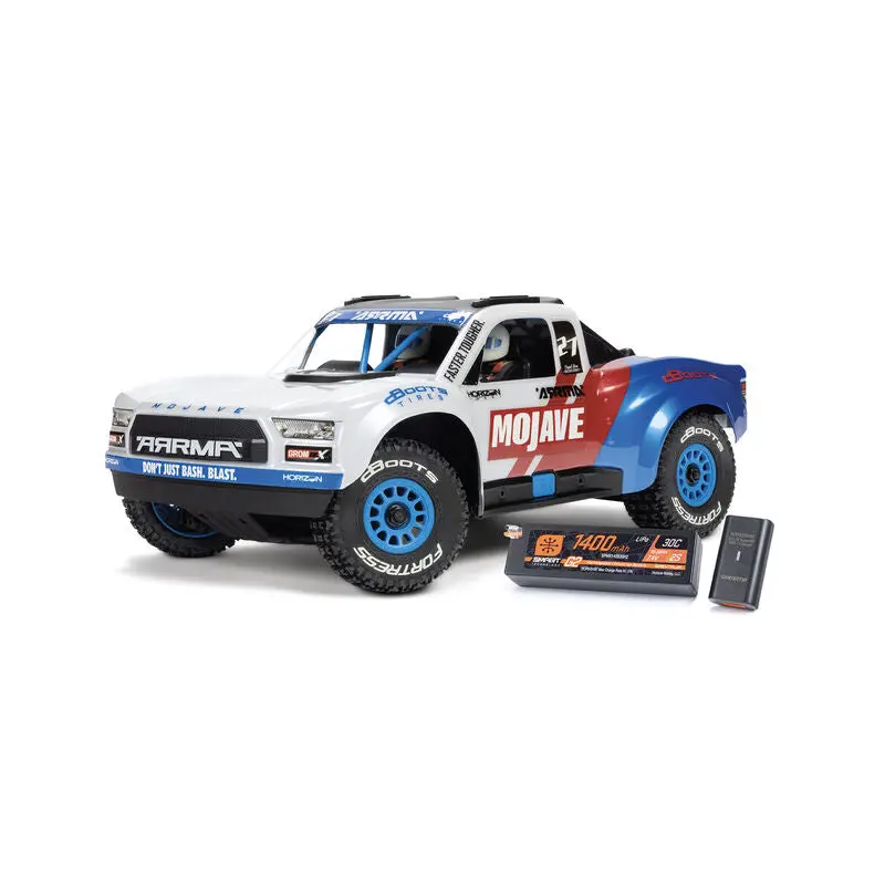 Mojave Grom 223S Blx Brushless 4X4 Small Scale Desert Truck Rtr With Dsc (Battery & Charger Included), White 1