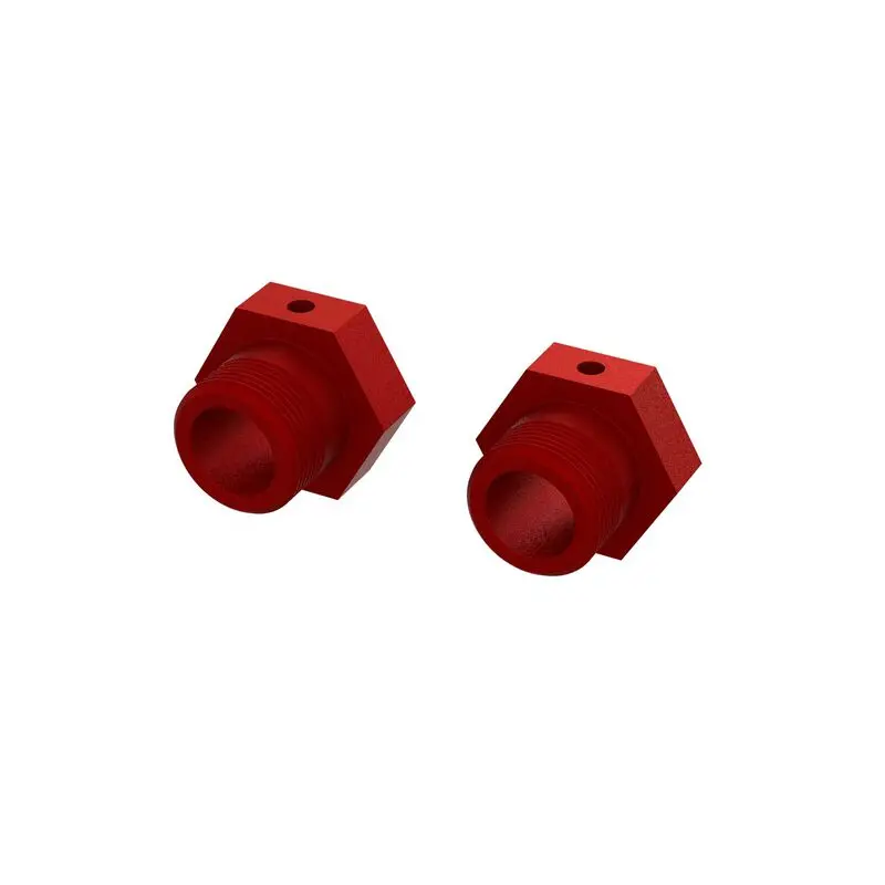 Aluminum Wheel Hex 24Mm Red (2) - Ara310928 1