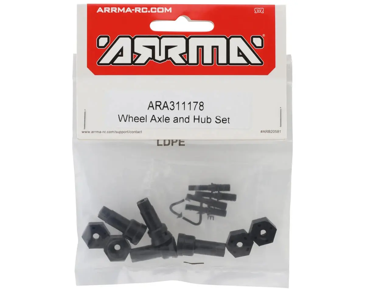 Arrma Front & Rear Wheel Hub Assembly Set (Granite/Typhon Grom) 1