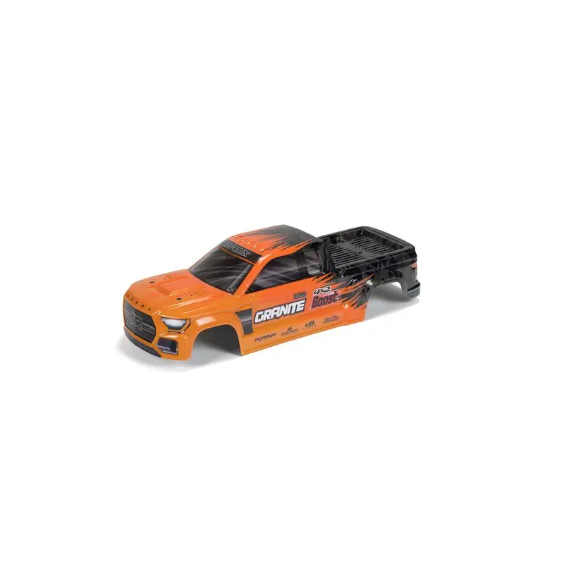 1/10 Granite 4X2 Painted Decaled Trimmed Body Orange/Black - Ara402343 1
