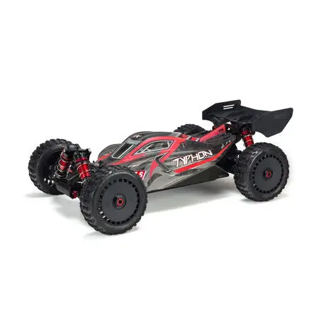 1/8 Painted Body With Decals, Black/Red Typhon 6S - Ara406120 1
