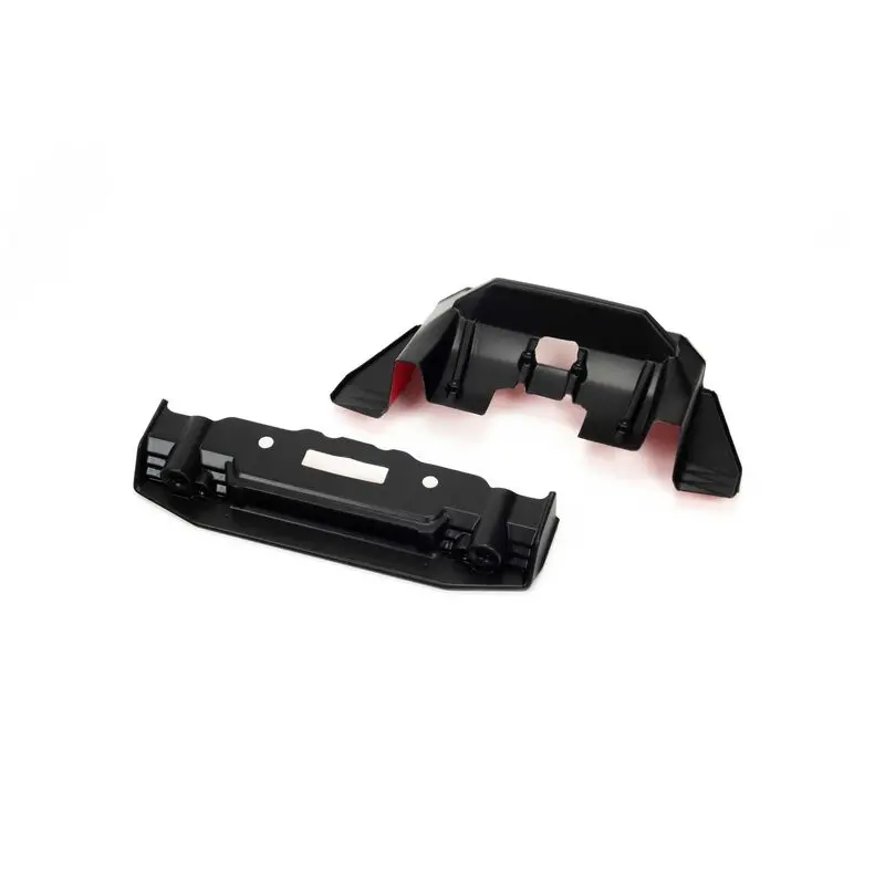 Painted Splitter And Diffuser, Black/Red: Felony 6S Blx 1
