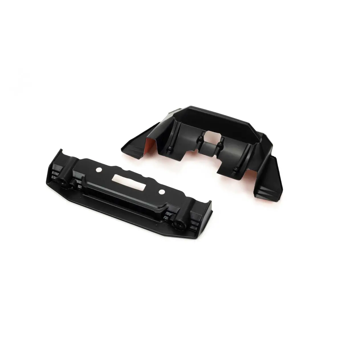1/7 Painted Splitter And Diffuser, Black And Orange: Felony 6S Blx 1