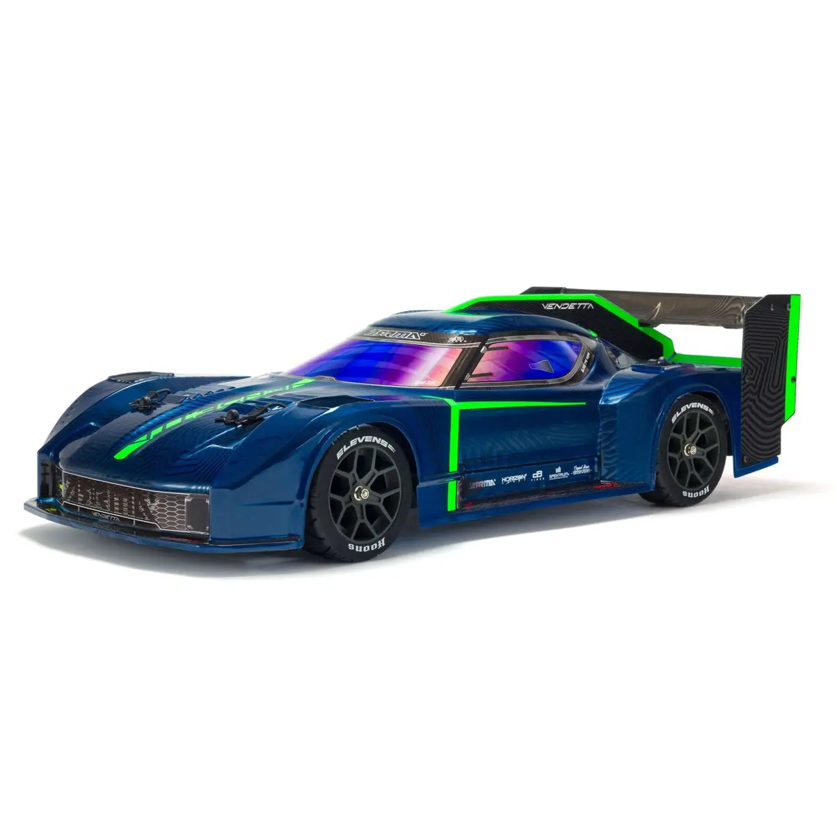 1/8 Vendetta 4Wd 3S Blx Brushless All-Road Speed Bash Racer, Blue - Ara4319v3t2 1