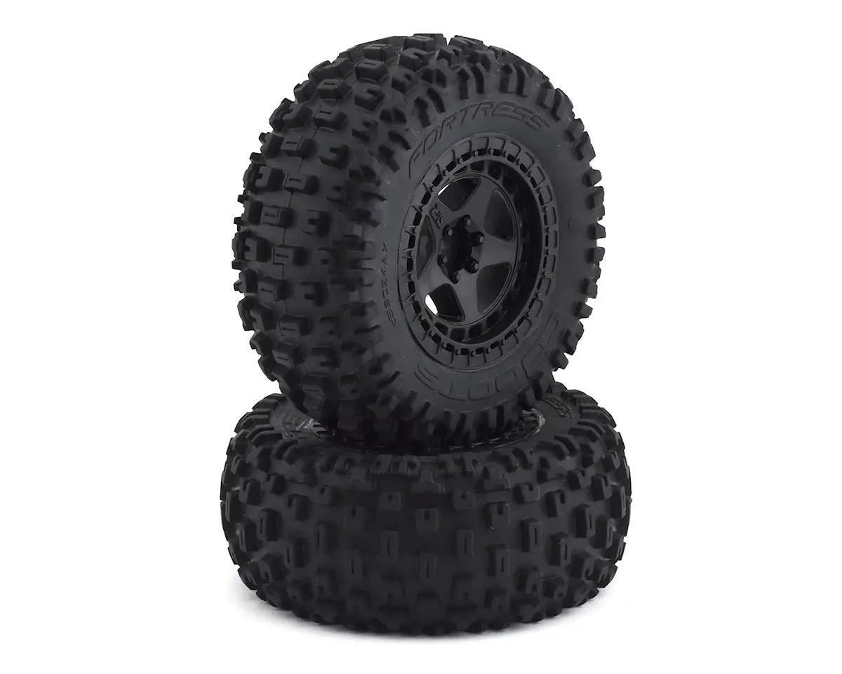 Arrma Dbooots Fortress Sc Tire Set Glued Black (2) 1