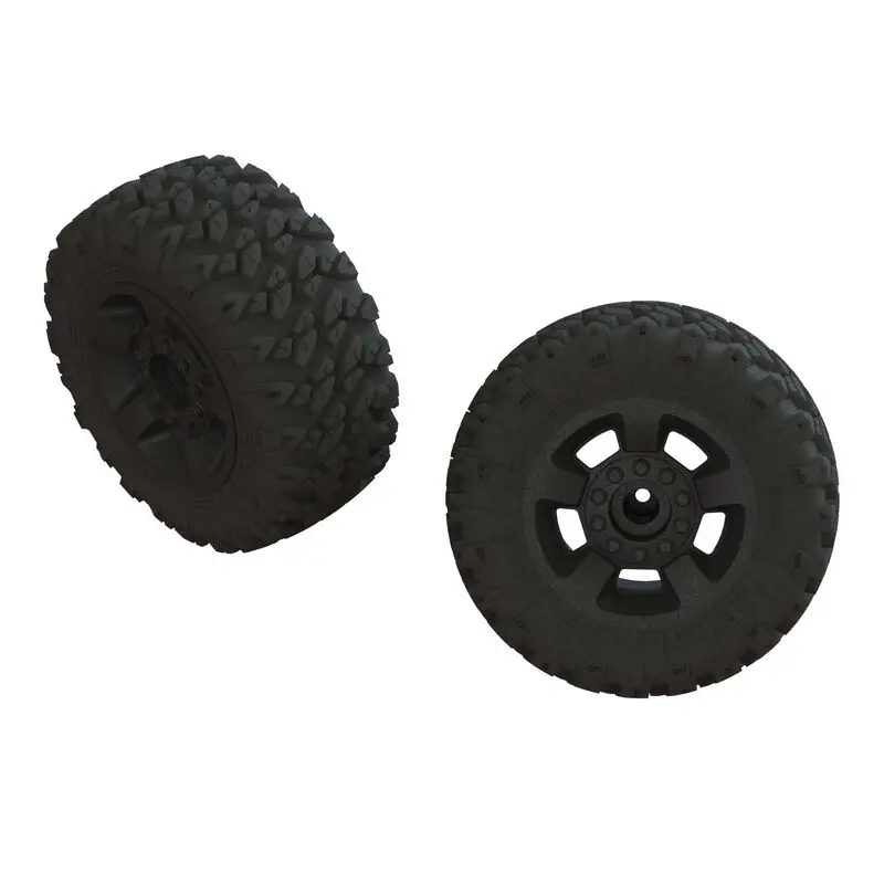 1/8 Dboots Ragnarok Mt Front/Rear 2.8 Pre-Mounted Tires, 14Mm Hex, Black (2) 1