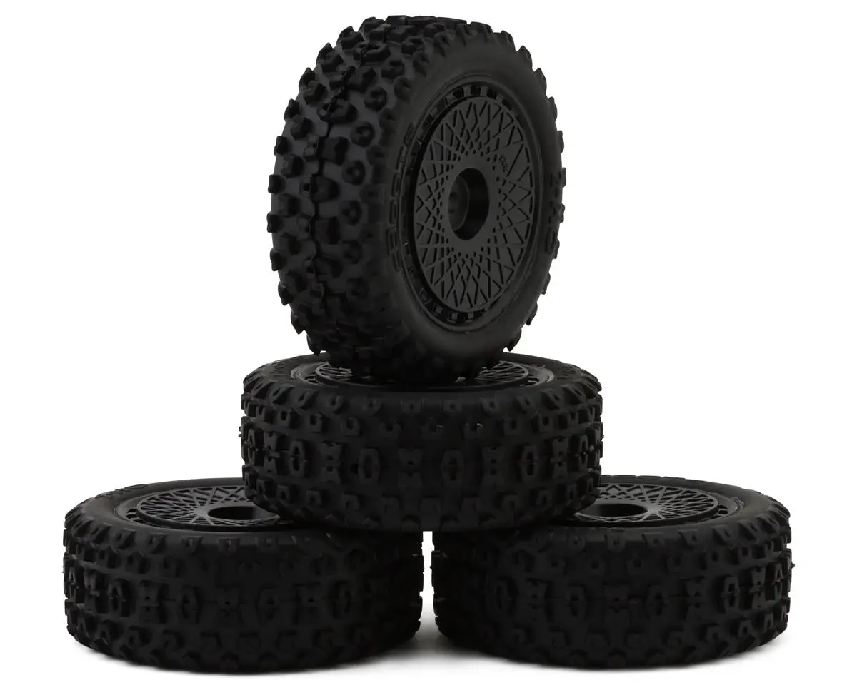 Arrma Dboots "2-Ho" Pre-Mounted Tire Set (Black) (4) 1