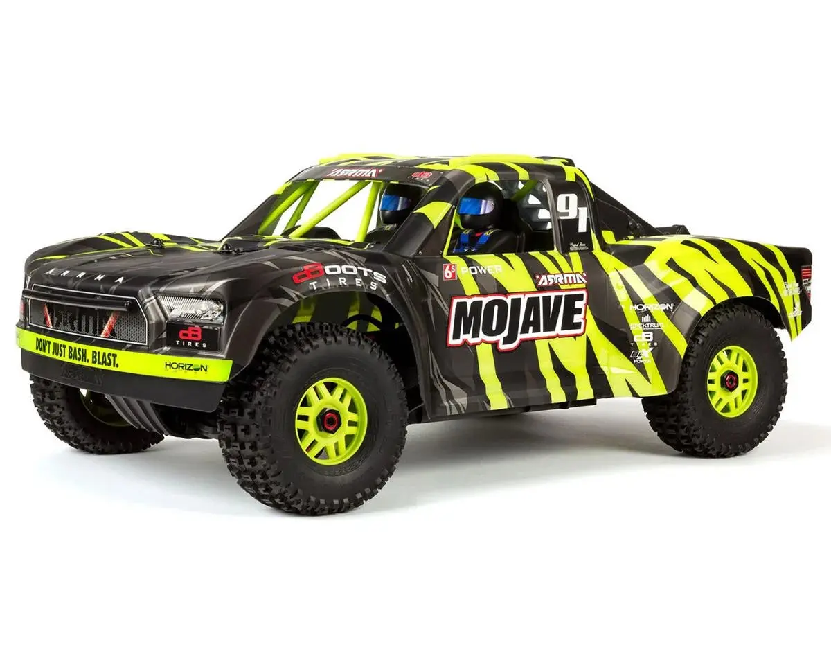 Arrma Mojave 6S Blx Brushless Rtr 1/7 4Wd Rtr Desert Racer (Black/Green) (V2) W/Slt3 2.4Ghz Radio 1