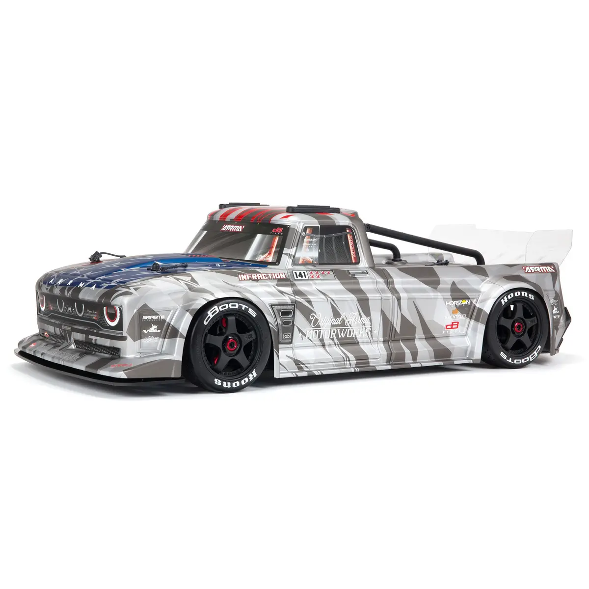 1/7 Infraction 6S Blx V2 All-Road Truck Rtr, Silver - Ara7615v2t2 1