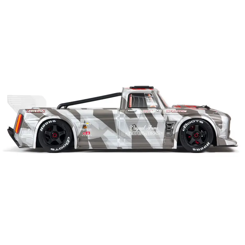 1/7 Infraction 6S Blx V2 All-Road Truck Rtr, Silver - Ara7615v2t2 2