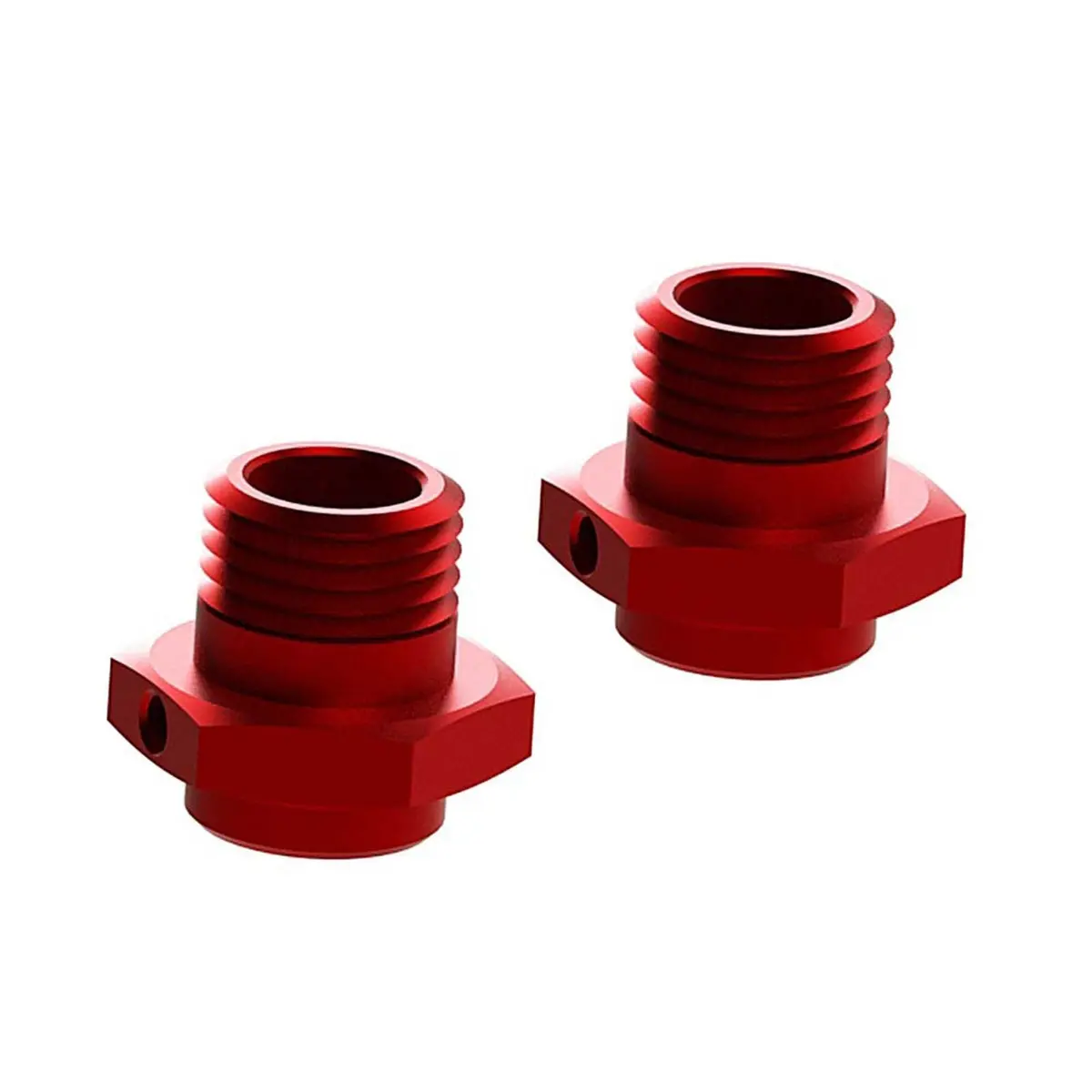Wheel Hex Aluminum 17Mm (16.5Mm Thick) Red (2) - Arac9416 1