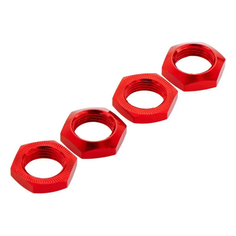 Arrma Aluminum Wheel Nut 17Mm Red: Nero (4) - Arac9428 1