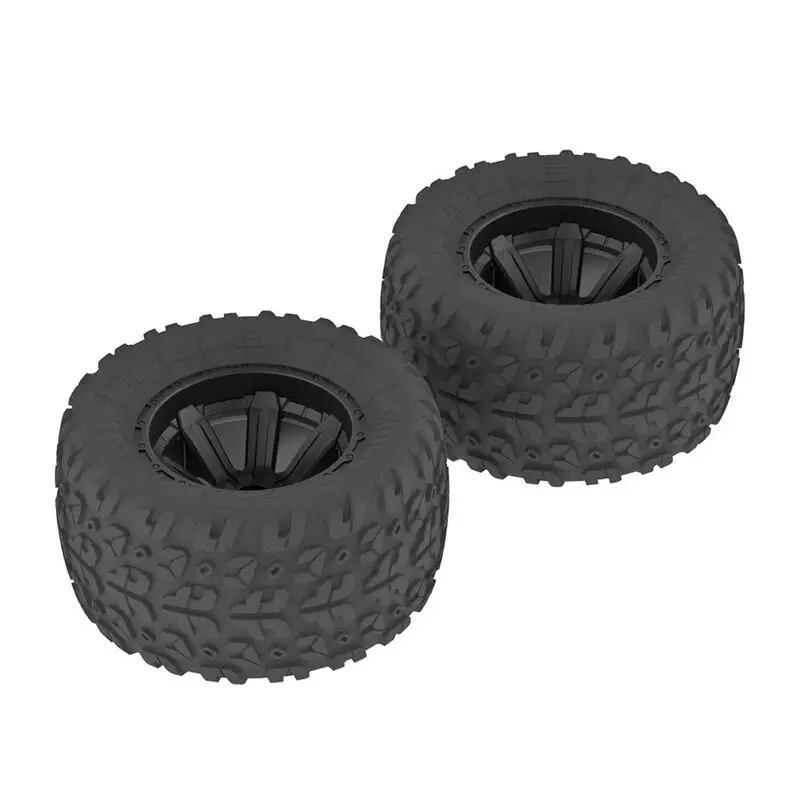 1/10 Copperhead Mt Front/Rear 2.2/3.0 Pre-Mounted Tires, 12Mm Hex, Black (2) 1