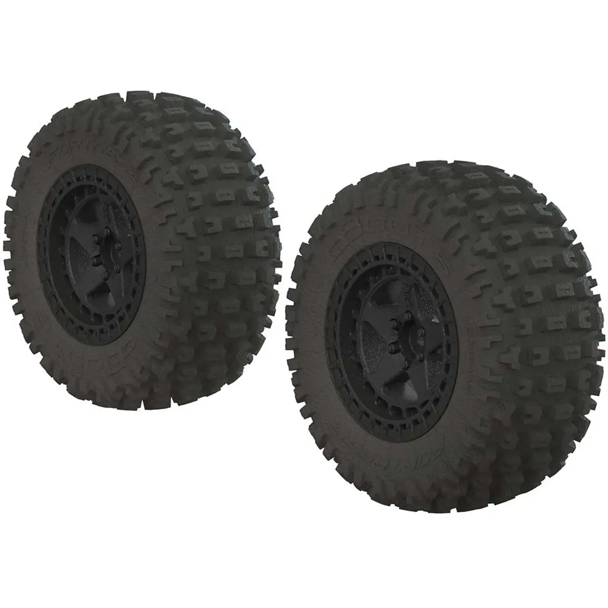 1/10 Dboots Fortress Sc 2.2/3.0 Pre-Mounted Tires, 14Mm Hex, Black (2) - Arac9630 1