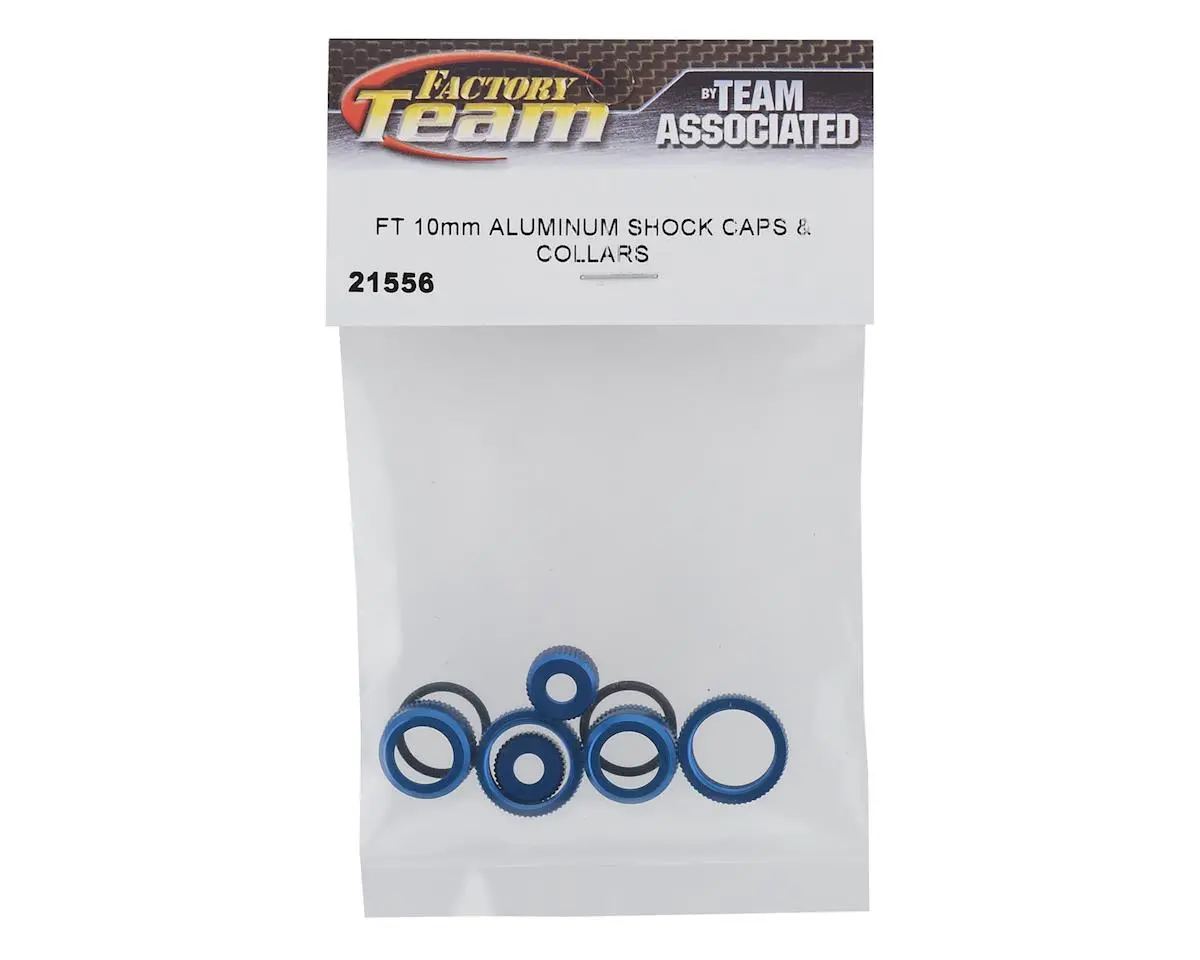 Associated Ft Reflex 14B/14T 10Mm Aluminum Shock Caps & Collars 1