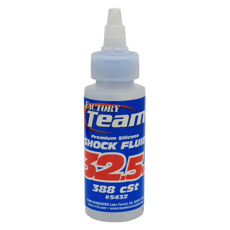 Factory Team Silicone Shock Fluid, 32.5Wt (388 Cst) 2Oz - Asc5432 1