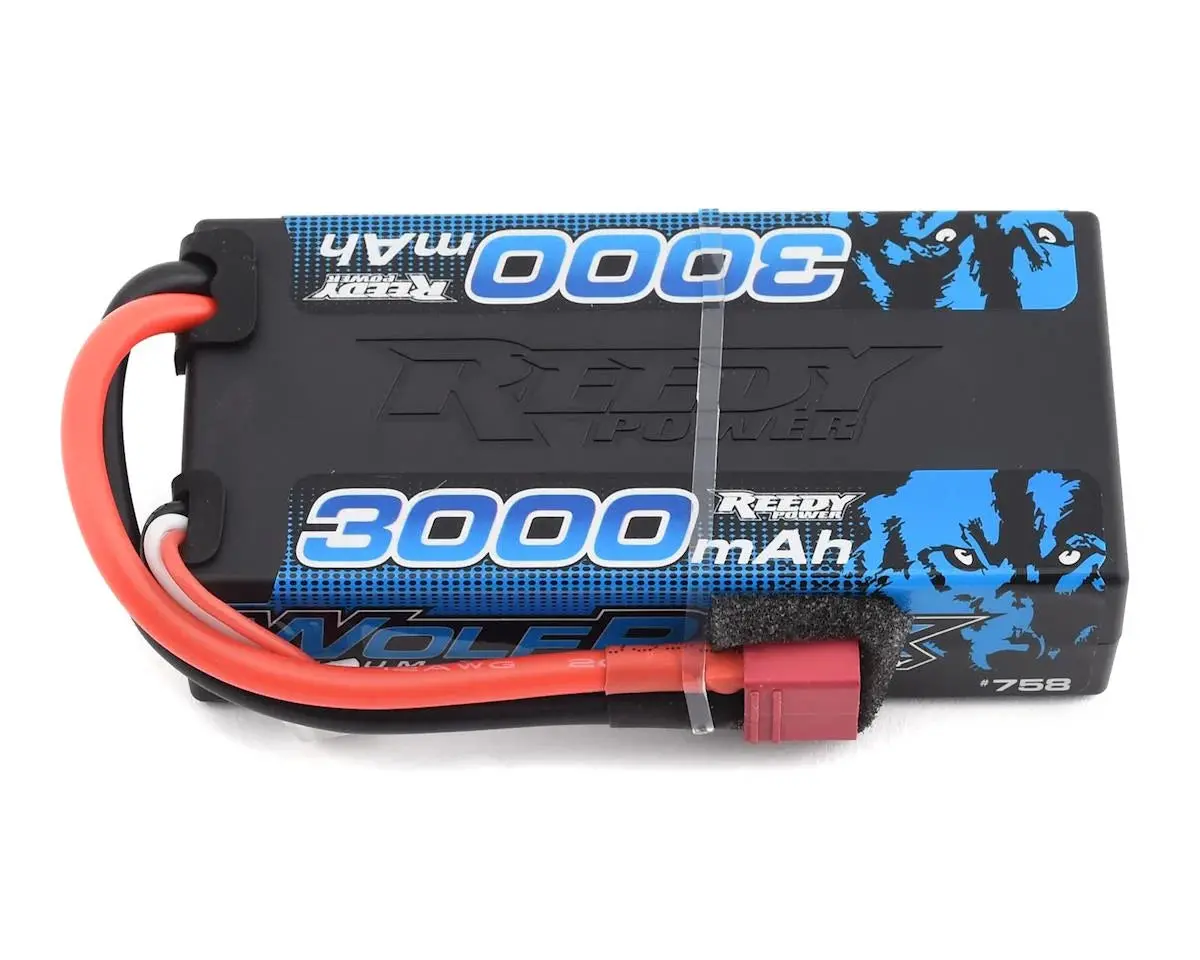 Reedy Wolfpack 2S Hard Case Shorty 30C Lipo Battery (7.4V/3000Mah) W/T-Style Connector 2
