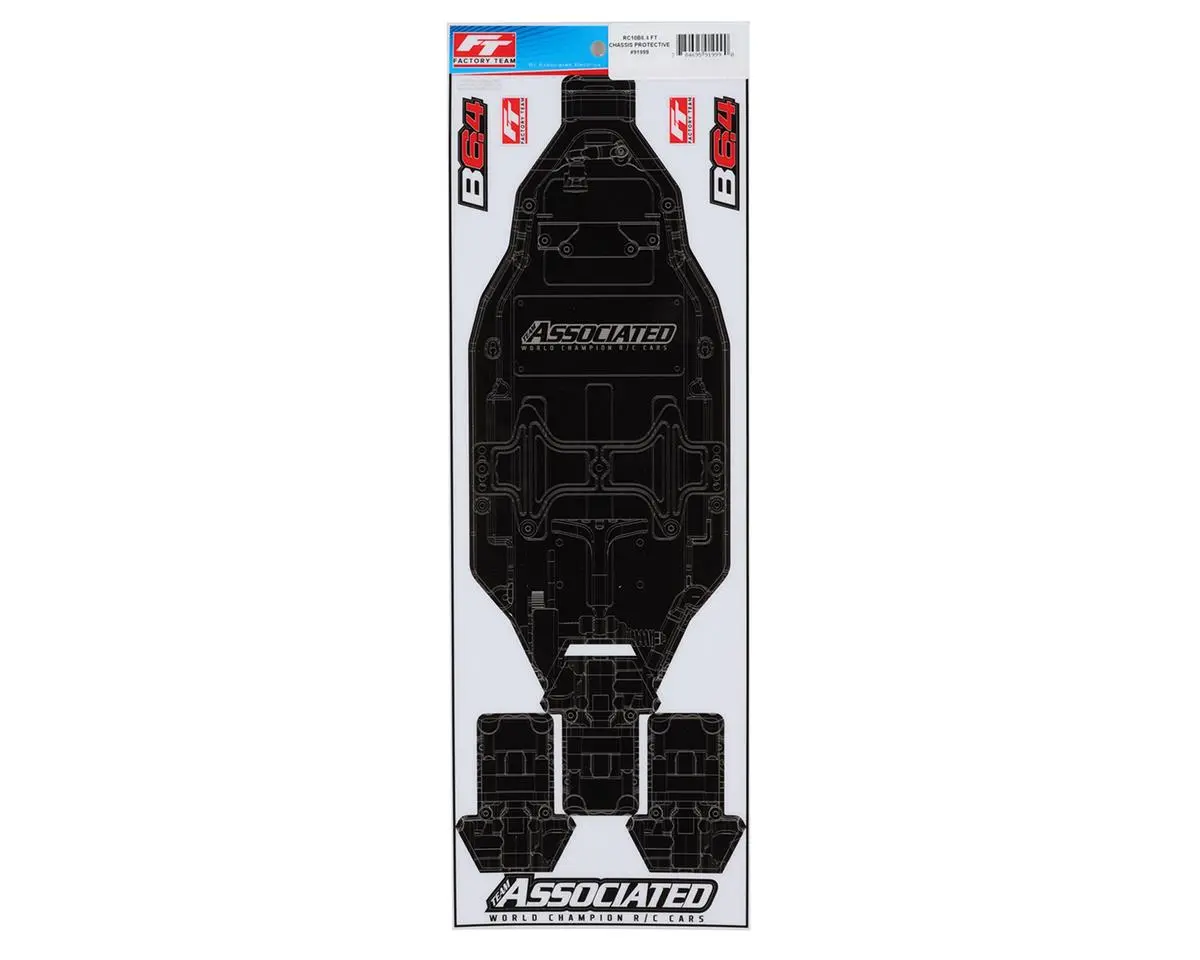 Team Associated Rc10b6.4 Factory Team Chassis Protective Sheet (+3Mm) 1