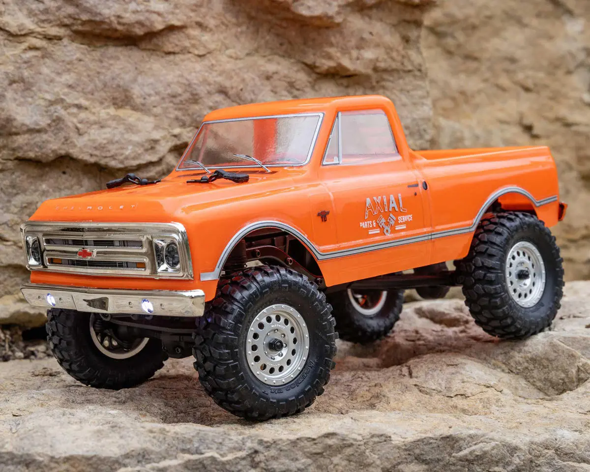 Axial Scx24 1967 Chevrolet C10 1/24 4Wd Rtr Scale Mini Crawler (Orange) W/2.4Ghz Radio 1